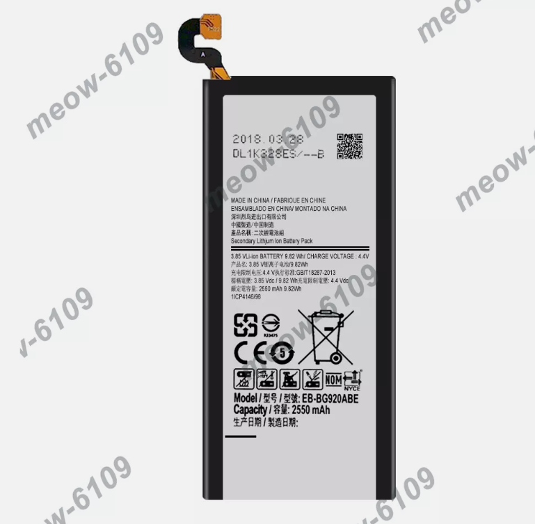 Picture of For Sprint Samsung Galaxy S6 SM-G920P Repair Battery EB-BG920ABE EB-BG920ABA