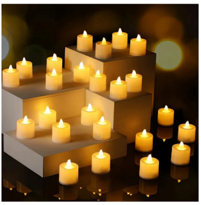 Picture of Multicolor Heart Shape Flickering Flameless LED Tea Lights Candles for Wedding Valentine′s Day