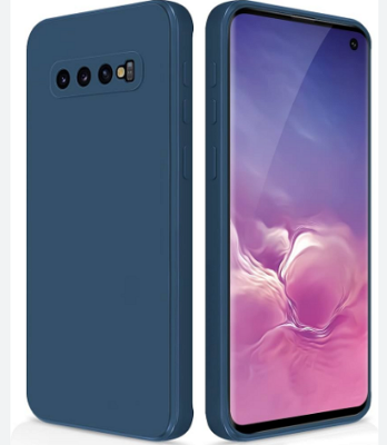 Picture of Samsung S10 + Case Soft Silicone Cover Black Bumper