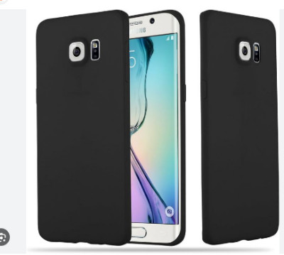 Picture of Candy Soft Silicone Protective Phone Case for Samsung Galaxy S6 Edge - Black