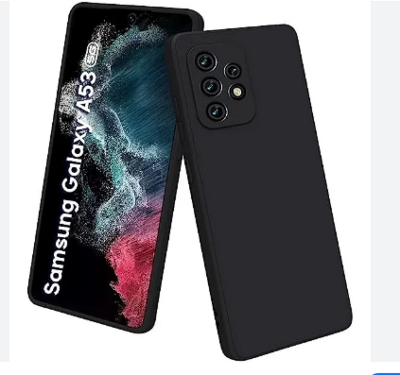 Picture of Soft Silicone Case For Samsung Galaxy A53 5G - Luxury Soft Premium Silicone Shockproof Camera Bumper Protective Trendy Stylish Silicon Back Cover