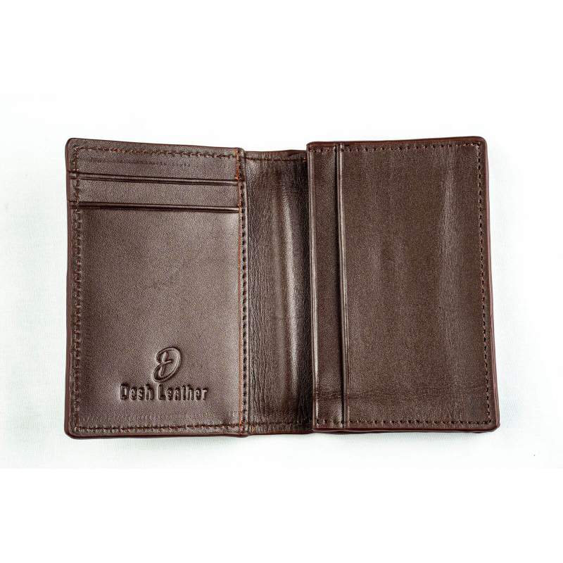 Picture of Card Holder | Genuine Leather | DESH LEATHER 003-Chocolate-Int (One Size)