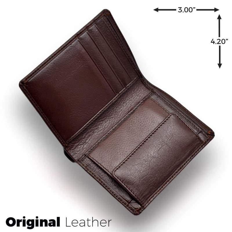 Picture of Small Size Premium Quality Leather Wallet | DESH LEATHER 002-Chocolate