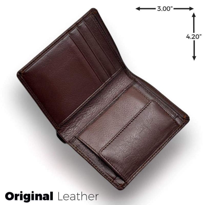 Picture of Small Size Premium Quality Leather Wallet | DESH LEATHER 002-Chocolate