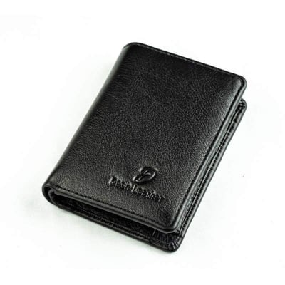 Picture of Small Size Premium Quality Leather Wallet | DESH LEATHER 001-Black