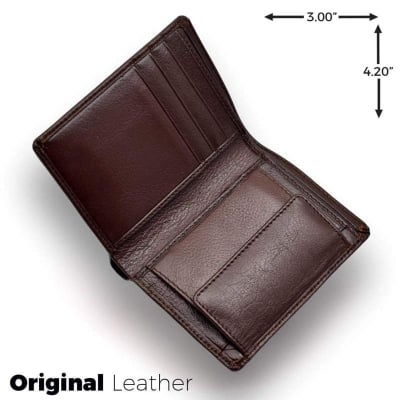 Picture of Small Size Premium Quality Leather Wallet | DESH LEATHER 001-Black