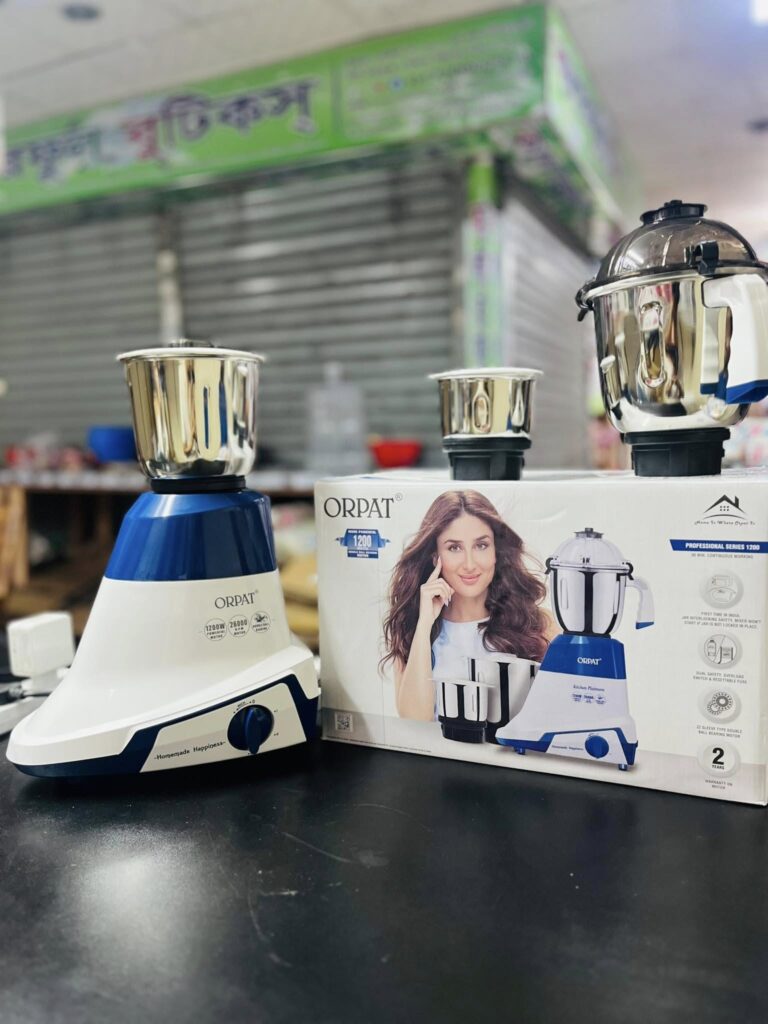 Picture of Portable Durable Household Orpat Kitchen Platinum 1200 - Watt Mixer Grinder & Blender for Home with powerful Motor