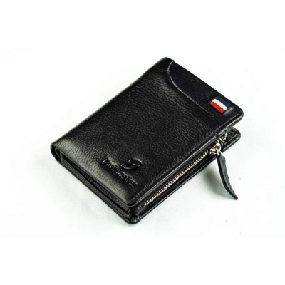 Picture of Medium Pocket Size Leather Wallet-Black-Int (One Size)