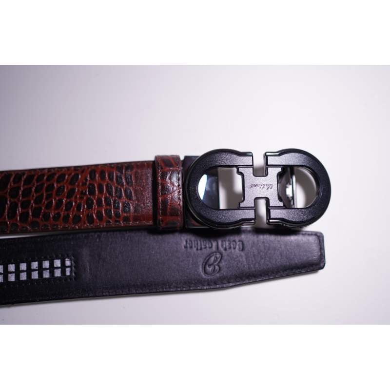 Picture of Premium Quality Gear Buckles Belt-Brown-Int (One Size)