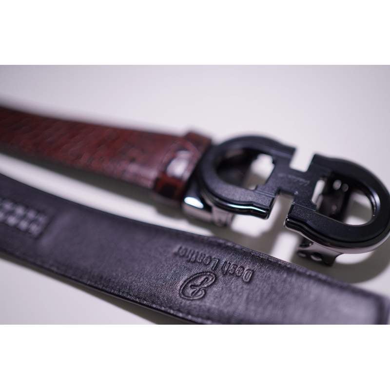 Picture of Premium Quality Gear Buckles Belt-Brown-Int (One Size)