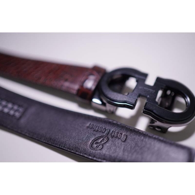 Picture of Premium Quality Gear Buckles Belt-Brown-Int (One Size)