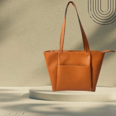 Picture of Classic Ladies Tote Bag / Desh Leather 009-Brown-Int (One Size)