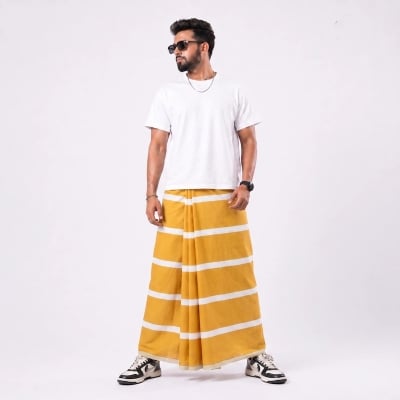 Picture of Tailocraft Men’s Pure Cotton Light Lungi 5.5 Hand-92