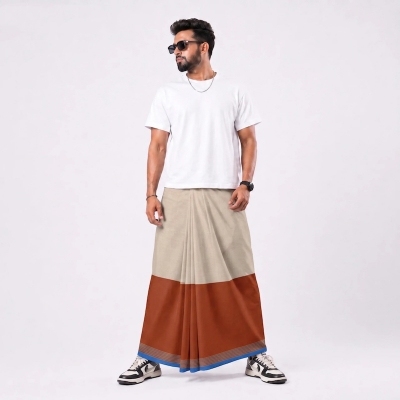 Picture of Tailocraft Men’s Pure Cotton Light Lungi 5.5 Hand-187