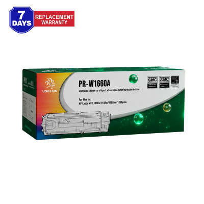 Picture of UNiCORN W1660A (166A)/ W1660A / 166A / HP W1660A / HP 166a/1660A toner / UNiCORN 166A W1660A / toner 1660a / toner 166a /Black Toner Compatible Toner Cartridge for HP Laser 1008a, 1008w, 1188a, 1188w, 1188fnw – Black Laser Printer Toner