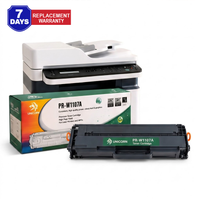 Picture of UNiCORN W1107A (107A) / W1107A / 107A / HP W1107A / HP 107A / 107A Toner / UNiCORN 107A W1107A / Toner W1107A / Toner 107A / Black Toner Compatible Toner Cartridge for HP Laser 107a, 107w, MFP 135a, 135w, 137fnw – Black Laser Printer Toner