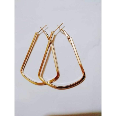 Picture of Rose Golden Hoop Earrings for Women-Gold