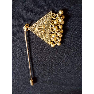 Picture of Exclusive Designer Antique Hijab Pin-Gold