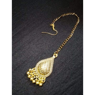 Picture of Trendy Antique Metal Tikli-Gold