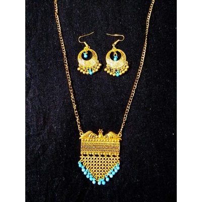 Picture of Fashionable Antique Golden Necklace Set-2 MM(Gold)