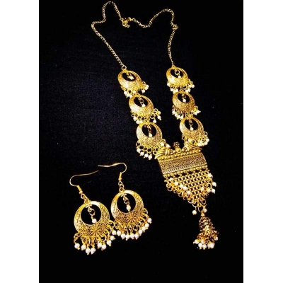Picture of Antique Golden Wedding Necklace Set-2 MM(Gold)