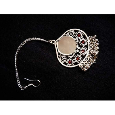 Picture of Bridal Wedding Tikli for Women-Silver