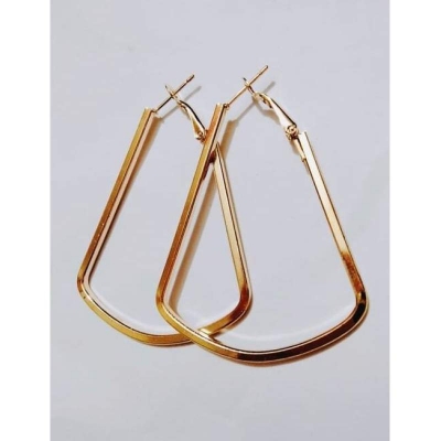 Picture of Rose Golden Hoop Earrings for Women