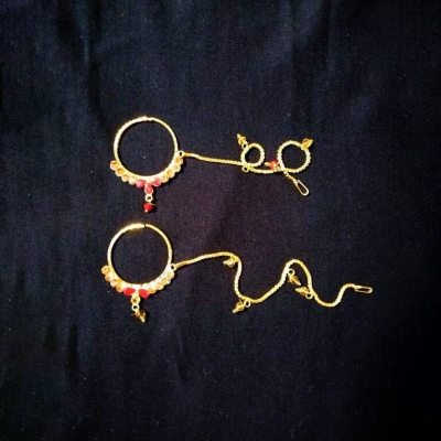 Picture of Golden 1 Layer Nose Ring-Gold