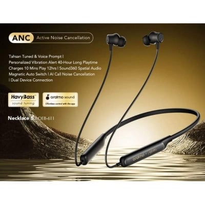 Picture of Oraimo Wireless Neckband 5 ANC (OEB-611) - Black