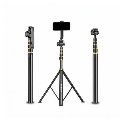 Picture of NP-Z4 NeePho Professional Video Light Stand Studio Lighting Equipment Adjustable Height Video Light Tripod - Black