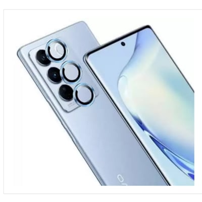 Picture of Camera Lens Protector for VIVO V27, Vivo V27 Pro 5G, Camera Lens Protector Tempered Glass Alloy Metal Individual Ring