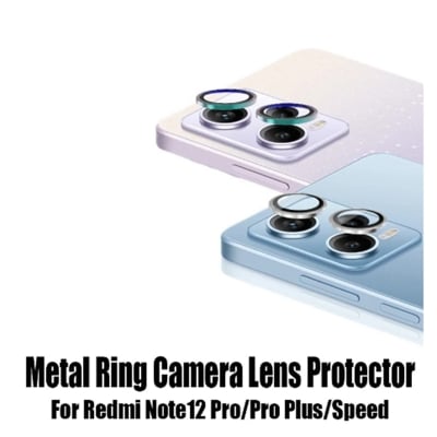 Picture of Metal Lens Ring Protector For Redmi Note 12 4g Protective Camera Lens Glass For Redmi Note 12 4g Speed Film