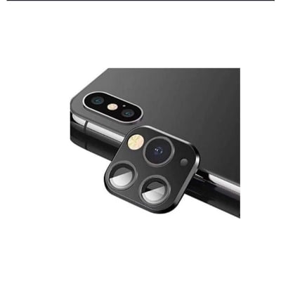 Picture of Lens Sticker Compatible with iPhone X XS MAX Camera Change to Fake iPhone 11 Pro Max (Black)
