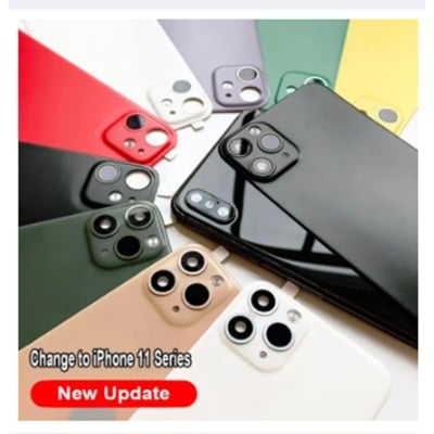 Picture of Lens Sticker Back Protector Film Modified Camera Cover Alloy Case For IPhone XS MAX Seconds Change 11 PRO MAX