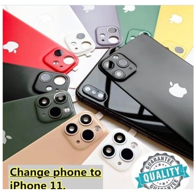 Picture of LENS CONVERTER iPhone X/XS/XSMAX Change to iphone 11 Pro MAX phone back film bare feel Rear Membrane Upgrade fake ip11 cover