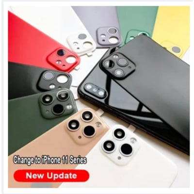 Picture of Modified Camera Lens Seconds Change Cover for iPhone XS MAX Sticker Fake Camera for iPhone 13 Pro Max Metal Protector Change to iPhone 13 Pro Max