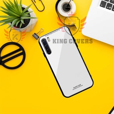 Picture of Shockproof TPU Bumper Case Cover for oppo f15 (white)