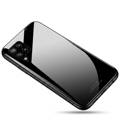 Picture of Back Cover for samsung m62 Luxurious Toughened Glass Back Cover