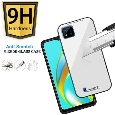 Picture of Shockproof TPU Bumper Case Cover for realme c20 (white)