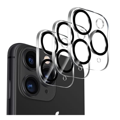 Picture of Dengduoduo Tempered Glass Camera Lens Protector for iPhone 11 Pro 5.8" & iPhone 11 Pro Max 6.5", Ultra HD, 9H Hardness, Anti-Scratch, Case Friendly, Easy to Install [No Affect on Night Shots]