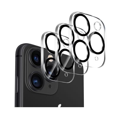 Picture of Dengduoduo Tempered Glass Camera Lens Protector for iPhone 11 Pro 5.8" & iPhone 11 Pro Max 6.5", Ultra HD, 9H Hardness, Anti-Scratch, Case Friendly, Easy to Install [No Affect on Night Shots]