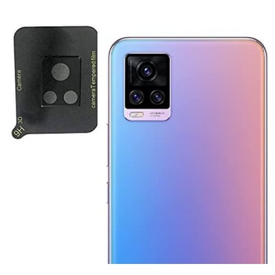Picture of Back Camera Lens Protector Vivo V20 | Real Tempered Glass| HD Clear Camera Lens Guard| 9H Hardness |Anti-Scratch |Camera Protective Lens - Black