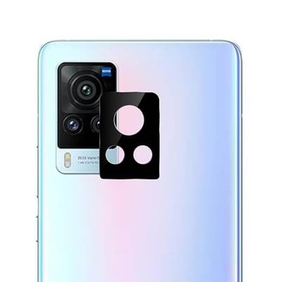 Picture of DIGITAL Compatible with Vivo X60 Pro [Black] Back Camera Lens Protector Tempered Glass - Full Camera Coverage and Easy Installation Kit