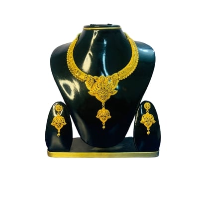 Picture of Maharashtrian ব্রাইডাল জুয়েলারী সেট ঐতিহ্যবাহী গোল্ড _ প্লেট অলঙ্কার সেট 