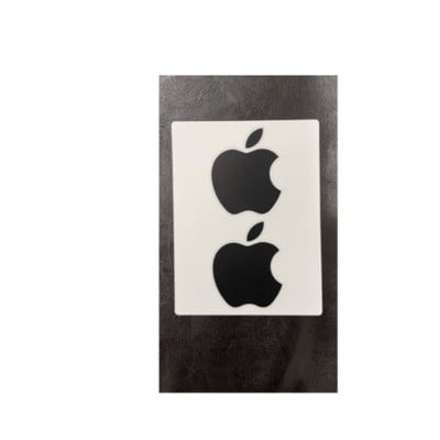 Picture of Black Apple Logo Decal Stickers