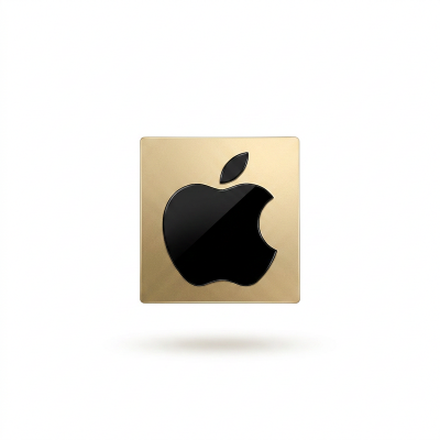 Picture of Black Apple Logo Decal Stickers