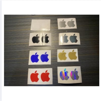 Picture of Apple Logo Inspired Stickers 2 - Cut-out Vinyl Stickers - Apple Logo size - 2.0cm x 1.67 cm (w x h)