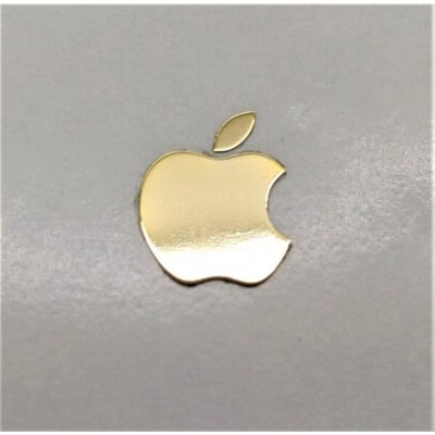 Picture of Metal Gold Apple Logo Sticker Sticker
