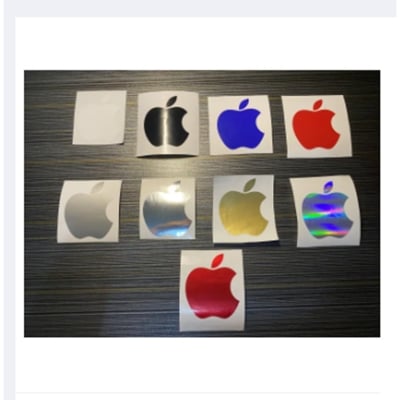 Picture of Apple Logo Inspired Stickers 5 - Cut-out Vinyl Stickers - Apple Logo for Cars, Motorbikes, Trucks, Vans, Boat, Pick-up truck, Jeepney, MPV, Sedan,