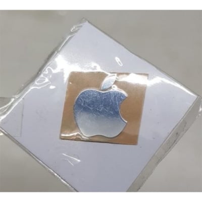 Picture of Apple Logo Silver Metal Glossy Shine